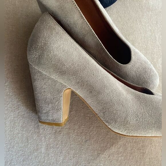 Jeffrey Campbell chunky heel suede shoes size 8 - Picture 6 of 15